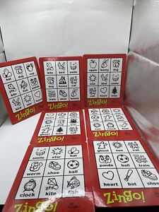 2009 Zingo Bingo Sight Words Game Replacement Pieces Parts ~ 68 Tiles & 7 Boards