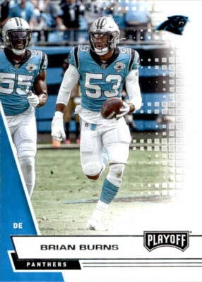 2020 Panini Playoff #144 Brian Burns Carolina Panthers - Image 1 of 2