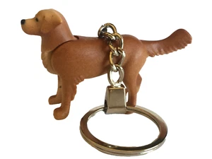 Playmobil Miniature Golden Labrador Retriever pet animal Keychain - Dog Box - 28 - Picture 1 of 3