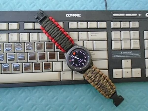 Paracord Samsung Galaxy watch Adjustable Band w. Tactical Buckle - Picture 1 of 21