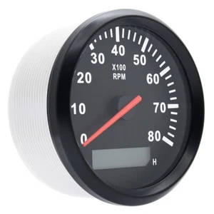 Car Tachometer 85mm Tacho Gauge 0-8000 RPM Diesel Motor Engine Rev Counter 12V - Picture 1 of 14