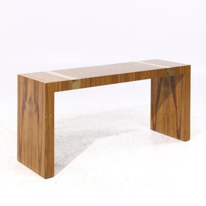 Milo Baughman for Thayer Coggin Mid Century Rosewood and Brass Console Table - Picture 1 of 9