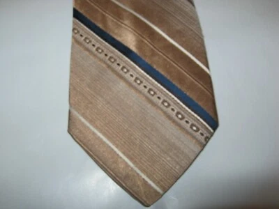 Sears коричневый синий полосатый галстук 54 x 3 галстук 15885 - Изображение 1 из 3