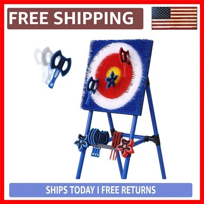 Портативный набор для метания топора: 8 осей и мишень с регулируемой щетиной - для помещений/улицы - Изображение 1 из 4