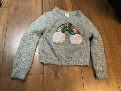 Wondernation Xs 4/5 Fuzzy Rainbow Sequins  - Image 1 of 4
