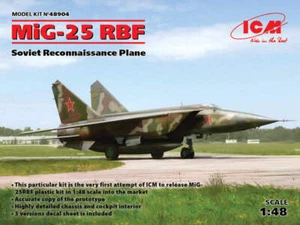 ICM Models 1/48 ICM MiG-25 RBF, Soviet Reconnaissance Plane - Picture 1 of 1