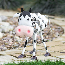 Metal Cow Garden Lawn Ornament Statue Figurine Farm Animal Sculpture Art Figure