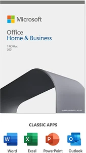 Microsoft Office Famille et Petite Entreprise 2021 PC ou Mac 1 Appareil Boîte de Licence à Vie - Photo 1/1