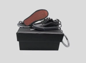 A Pair With Box Mini Classic Black Low Original Skateboard Mini Shoe Key Chain - Picture 1 of 1