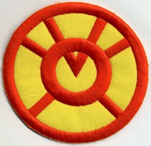 Parche bordado estilo clásico estilo clásico naranja de 2,5" variante en amarillo - Imagen 1 de 3