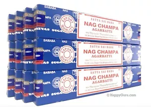 "Nag Champa" Incense Sticks Satya Sai Baba Masala 180gm (12x15gm) ॐ Happy Guru ॐ - Picture 1 of 5