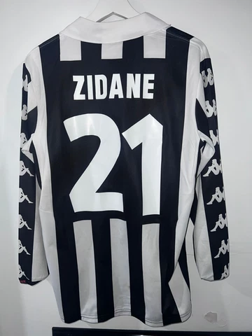 Juventus 1999 Kappa Soccer Jersey Long Sleeves Medium Serie A ZIDANE HENRY Italy Cover