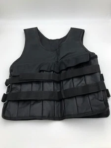 Mens Black Utility Vest Hunting Vest With Hook And Loop Closure And Deep Pockets - Picture 1 of 3