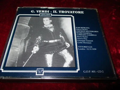 2-CD-Box-G.Verdi--IL TROVATORE--Björling-Cigna-Basiola--Vittorio Gui-Sehr gut !- - Bild 1 von 3
