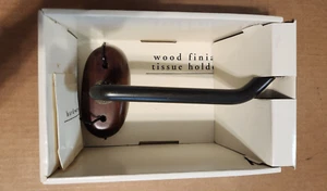 Pier 1 Imports Wood Finial Tissue Toilet Paper Holder  NIB - Picture 1 of 8