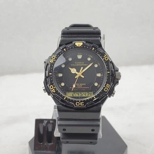 SELTENE VINTAGE CASIO AQ-130W ILLUMINATOR ANA-DIGI HERREN UHR NEUE BATTERIE - Bild 1 von 10