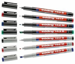 EDDING FOLIENSTIFT FOLIENSCHREIBER S M F 140 141 150 151- 0,3/0,6/1 mm Fineliner - Bild 1 von 1