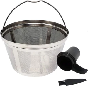 Coffee filter reusable 8 10 12 cup basket replacement filter-Stainless Steel USA - Picture 1 of 12