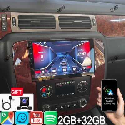 Android15 CarPlay Car Stereo Radio For 2007-2014 Chevy Tahoe Suburban GPS Navi - Image 1 of 4