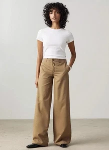 Levi's Women's XL Chinos Premium Wide Leg Ermine Brown 27x31 A87000000 MSRP $98 - Picture 1 of 10