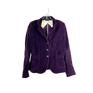 J CREW Damen Gr. S Pflaume Samt Schuljunge Baumwolle eleganter Blazer - Bild 1 von 4