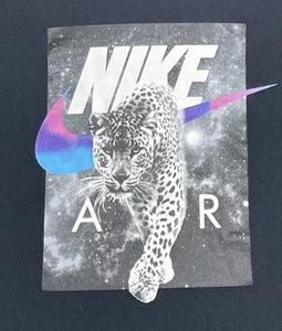 Nike Air T Shirt Boys Large Black Tiger Graphic Print Black Short Sleeve - Picture 1 of 7