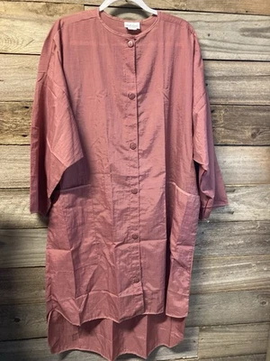 Capa de estilo vintage Betty Dain Creations #999 talla regular nueva de stock malva bolsillos con botones Foto 1 de 4