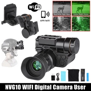 Visor monocular nocturno NVG10 1080P verde noche 200 m - Imagen 1 de 33