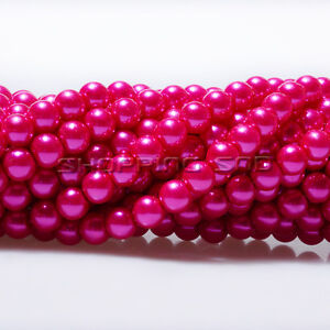200pcs Top Quality Czech Glass Pearl Round Jewelry Making Beads 4/6/8/10 12mm