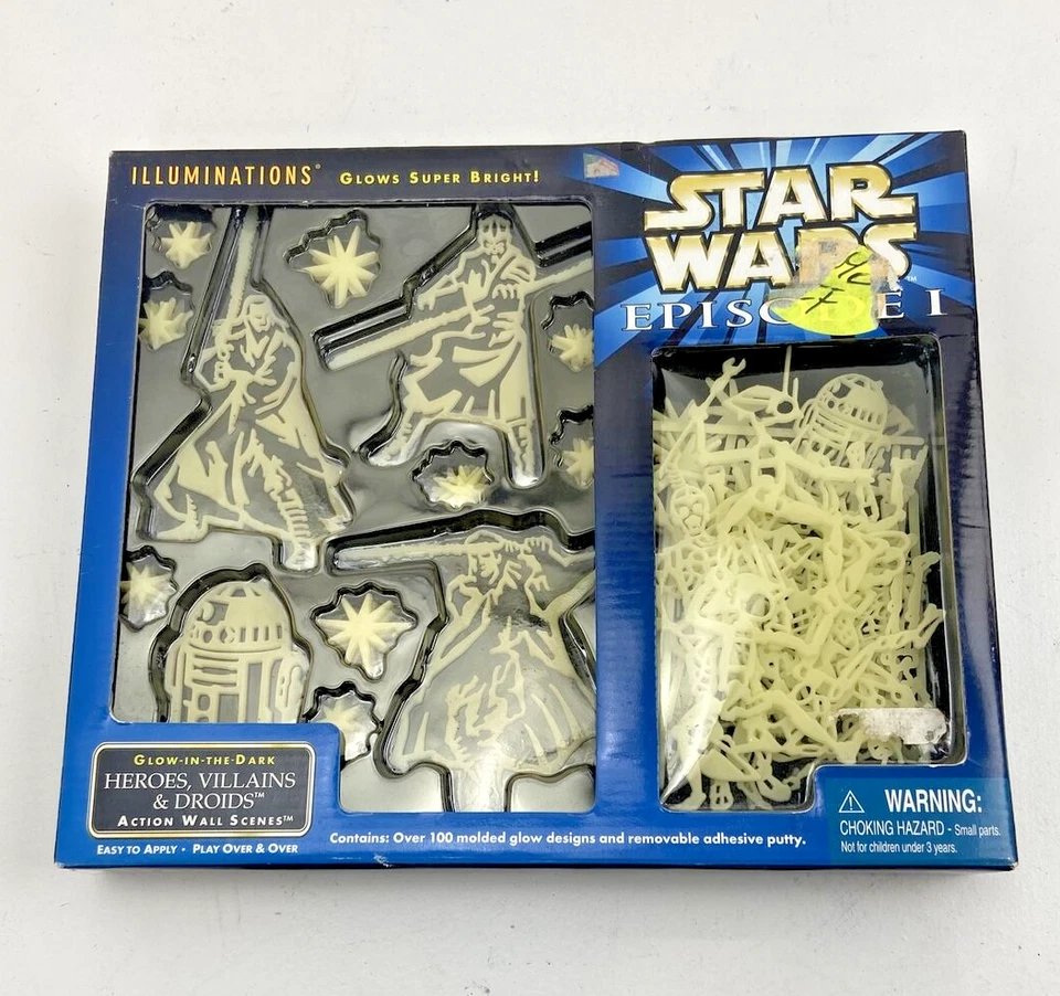 Star Wars Episode I Illuminations Glow in The Dark Characters Action Scene 14