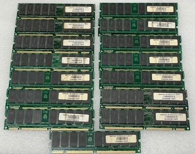 LOT OF 15 VTG 256MB EDO DIMM,168pin for SUN AXMP+ & AXMP, E26DPK15MV - Image 1 of 3