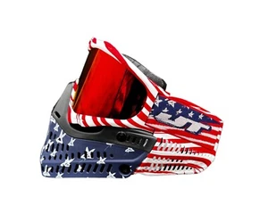 JT Paintball Proflex LE Team USA Patriotic Goggle w/ Red Chromatic Lens NEW - Picture 1 of 3
