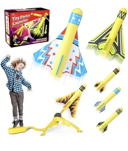 Jasonwell Rocket Launcher Foam Sturdy Stomp Launch Toys Backyard Game For Kids - Picture 1 of 6