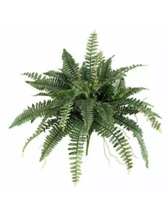 40” Boston Fern Artificial Bush Plant Pack 2 Home Decor. Retail $76 - Image 1 of 4