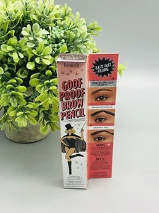 Lápiz de cejas Benefit Good Proof # 5 NEGRO CÁLIDO-MARRÓN tamaño completo nuevo en caja sellado - Imagen 1 de 4