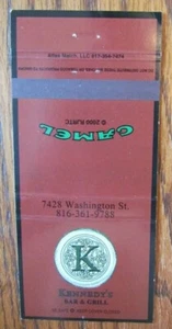 IRISH PUB MATCHBOOK MATCHCOVER: KENNEDY'S (KANSAS CITY, MISSOURI) -E8 - Picture 1 of 1