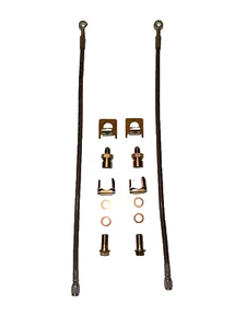 DOT Approved Braided Stainless Steel Brake Hoses GM 7/16-20 Leak Free Seal 18" - Picture 1 of 8