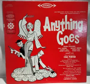 ANYTHING GOES Original Broadway Cast, Epic Records FLS-15100 Stereo, 1962, EX - Picture 1 of 13