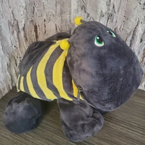 Stuffies Bumble Bee Peluche 20” Peluche Giocattolo Cuscino Tasche Zip Morbido - Foto 1 di 13