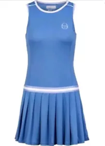 Vestido Sergio Tacchini STech Tenis Azul Cielo Plisado Sin Mangas Para Mujer Talla M - Imagen 1 de 21