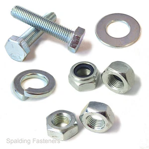 1/4 Zoll UNF Zink sortierte Packung, Muttern, Unterlegscheiben, Federscheiben & hochfeste Schrauben - Bild 1 von 6