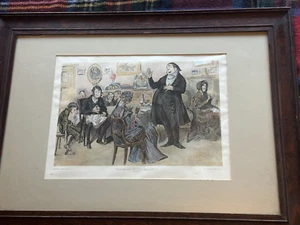 Charles Dickens Chadband At The Chadby's Framed Glazed Print Picture 18 x 24" - Picture 1 of 19