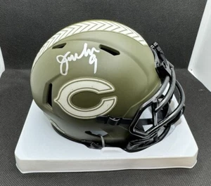 Mini casco de fútbol americano firmado por Jim Mcmahon CHICAGO BEARS SALUTE con certificado de autenticidad PRUEBA BECKETT - Imagen 1 de 9