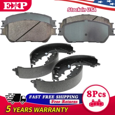 Front Brake Pads and Rear Shoes for 2004 2005 2006 2007 2008- 2010 Toyota Sienna - Image 1 of 4