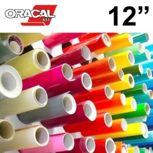 Oracal 651 Craft & Hobby Adhesive Sign Vinyl 12" Various Colors/Length - Picture 1 of 46