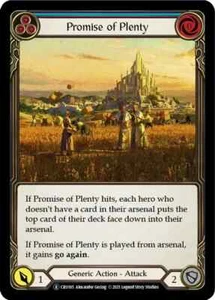 Promise of Plenty (Blue) Rare Crucible Of War Unlimited Flesh And Blood - Picture 1 of 1