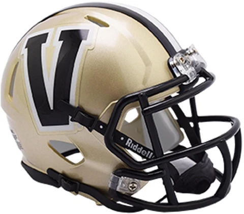 Vanderbilt Commodores Riddell Current Speed Mini Helmet Cover