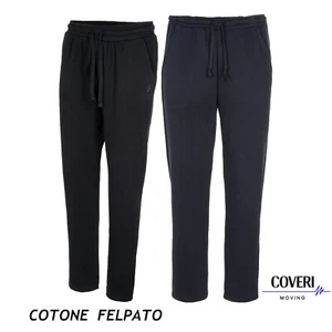 Pantaloni Tuta Uomo Invernali Fitness Cotone Felpati Larghi COVERI M L XL XXL 3X - Imagen 1 de 6