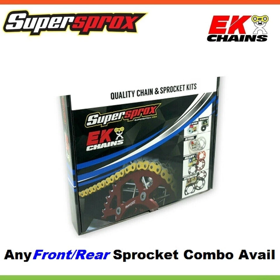 Kit de cadena EK y piñón SuperSprox para SUZUKI RM125 97-99 Foto 1 de 1