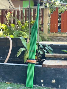 Khaen Bambus Isan Musikinstrument Mundorgel Professional Green Am - Bild 1 von 5